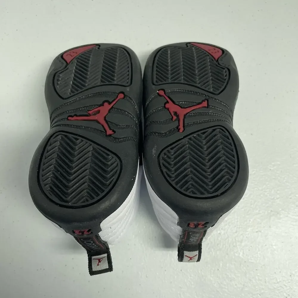 Air Jordan 12 Retro TD Taxi Flip 850000 162 Size 8 C Baby Toddler Shoes White